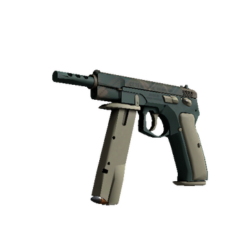 CZ75-Auto | Green Plaid (Minimal Wear)