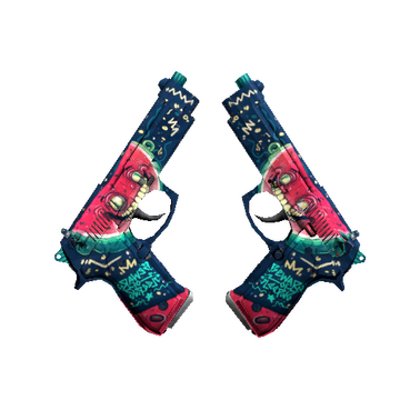 Dual Berettas | Melondrama (Well-Worn)