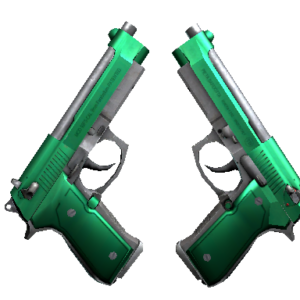 Dual Berettas | Emerald (Minimal Wear)